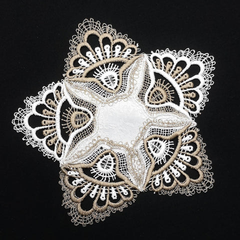 Spitzentischdecke Braun"Retro"