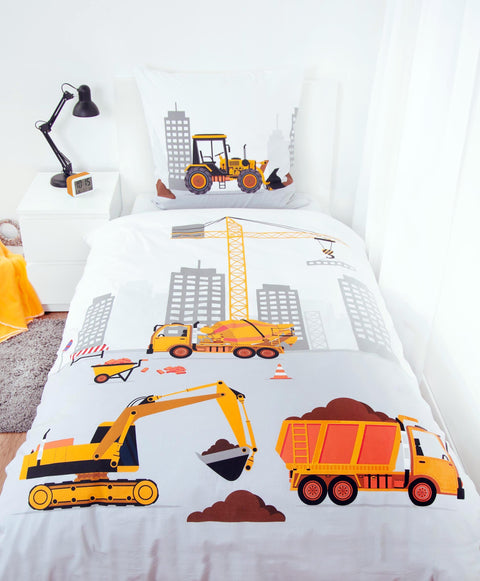 Kinderbettwäsche | Baustelle