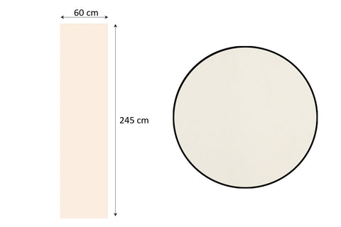 Rideau coulissant opaque 60x245cm