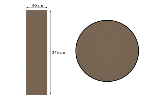 Rideau coulissant opaque 60x245cm