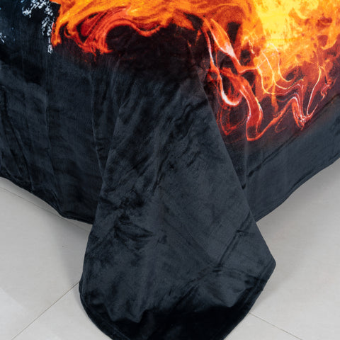 Wolldecke "Fußball"