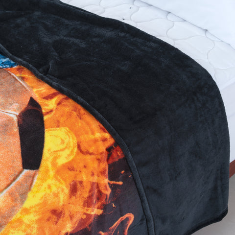 Wolldecke "Fußball"