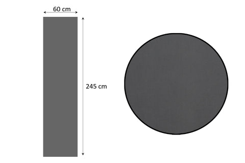 Rideau coulissant opaque 60x245cm