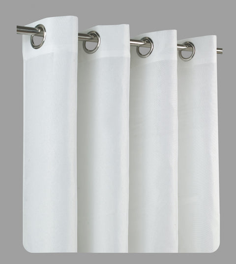 Brilliant linen look / curtain / eyelet &amp; ruffle tape / 140x245cm