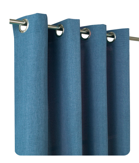 Brilliant linen look / curtain / eyelet &amp; ruffle tape / 140x245cm