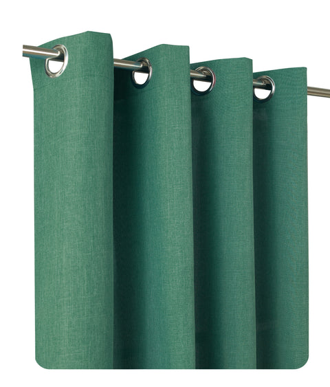 Brilliant linen look / curtain / eyelet &amp; ruffle tape / 140x245cm