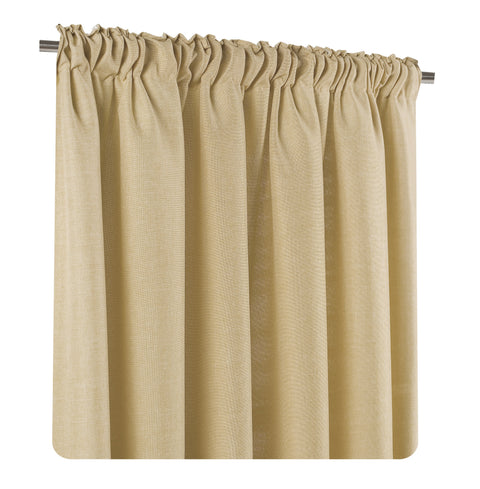 Brilliant linen look / curtain / eyelet &amp; ruffle tape / 140x245cm