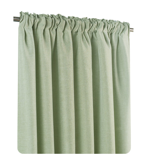 Brilliant linen look / curtain / eyelet &amp; ruffle tape / 140x245cm