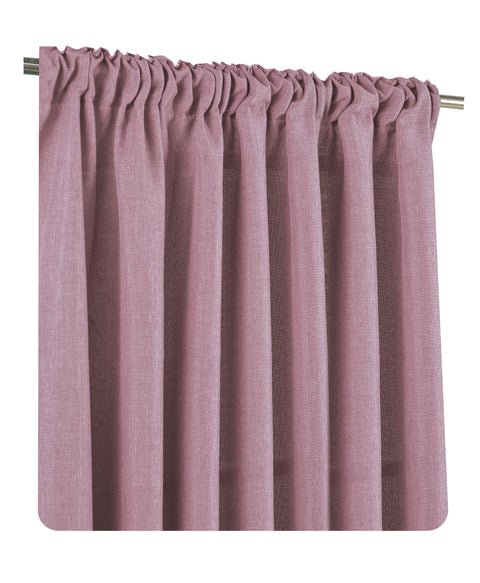 Brilliant linen look / curtain / eyelet &amp; ruffle tape / 140x245cm